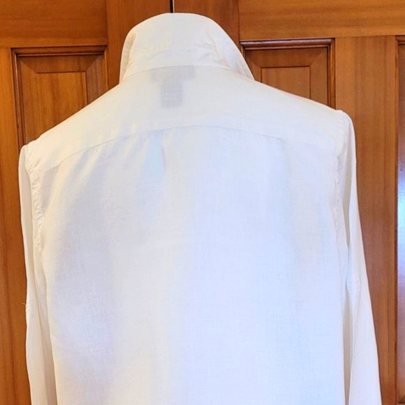 Women's Jones New York SIGNATURE Linen Shirt - Picture 4 of 9